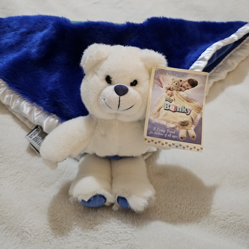 My Banky White Teddy Bear NCAA Florida Gators Baby Child Security Blanket
